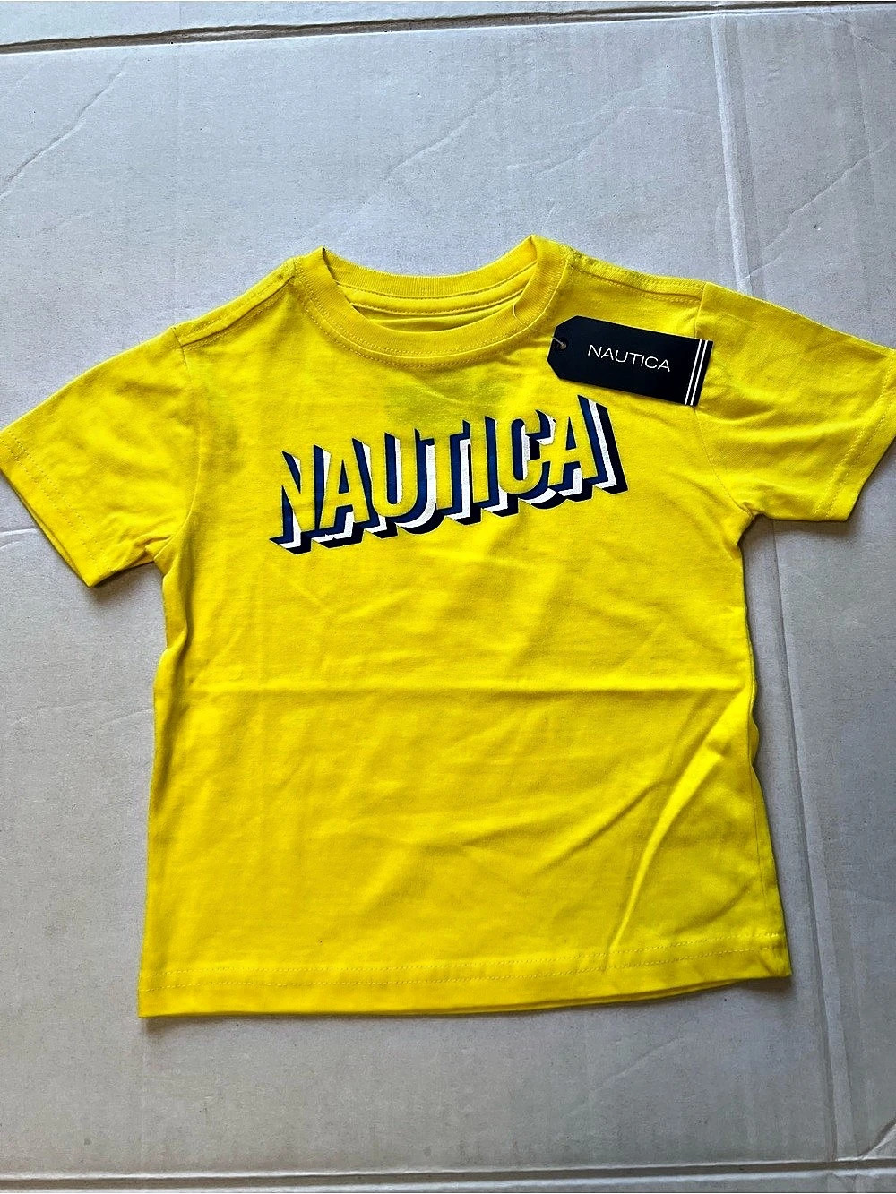 Nautica Boys 2T Yellow Cotton Tee NWT